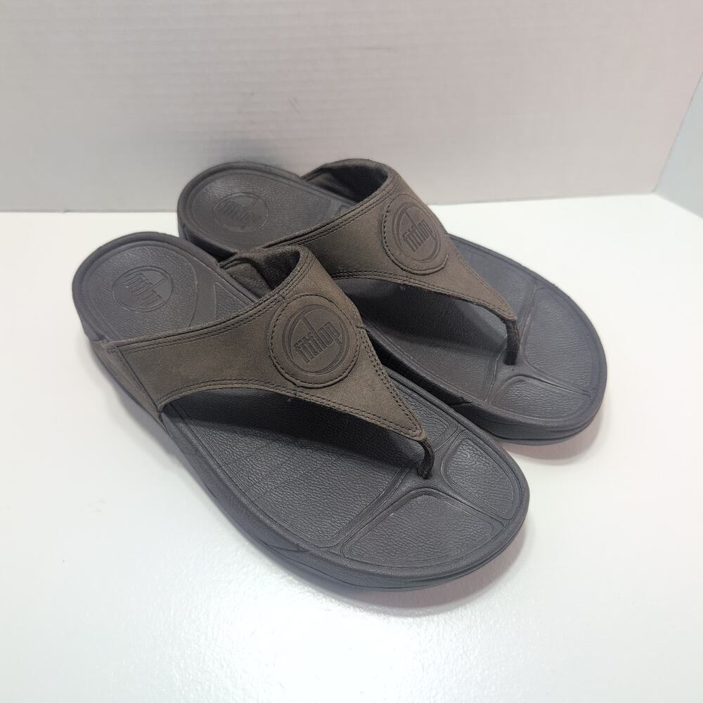 Fitflops Thong Sandals Wobble Board Chocolate Brown Women's Size 9